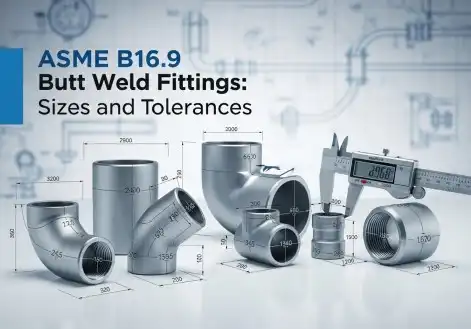 ASME B16.9 Butt Weld Fittings: Sizes and Tolerances